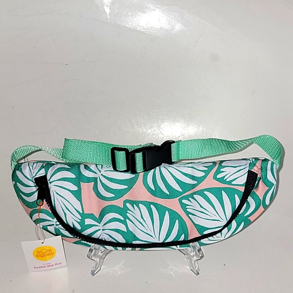 SUN SQUAD PALM LEAF FESTIVAL FANNY PACK COOLER HIP BAG
